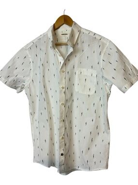 Taylor Stitch Short Sleeve Jack Tree Top Poplin Button Down Shirt Sz US L EU 42